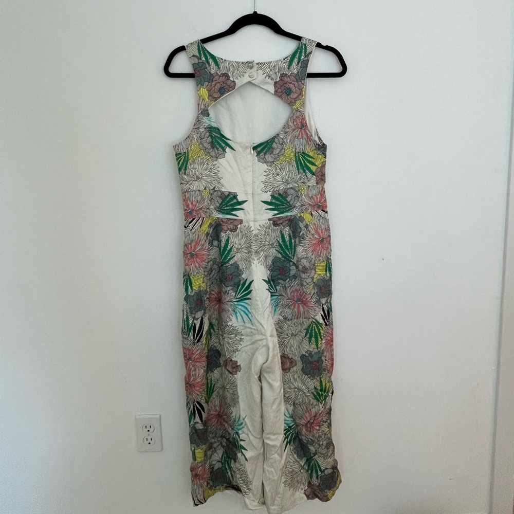 Anthropologie silk jumpsuit